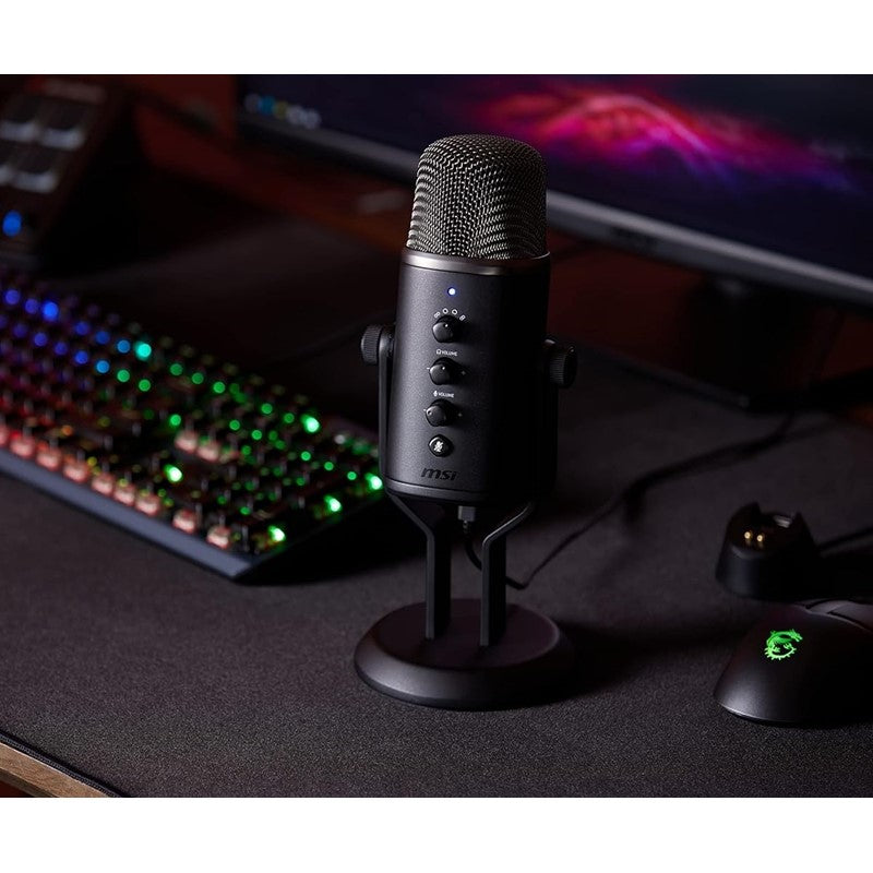 MSI IMMERSE GV60 Wired Gaming and Streaming Mic - Black