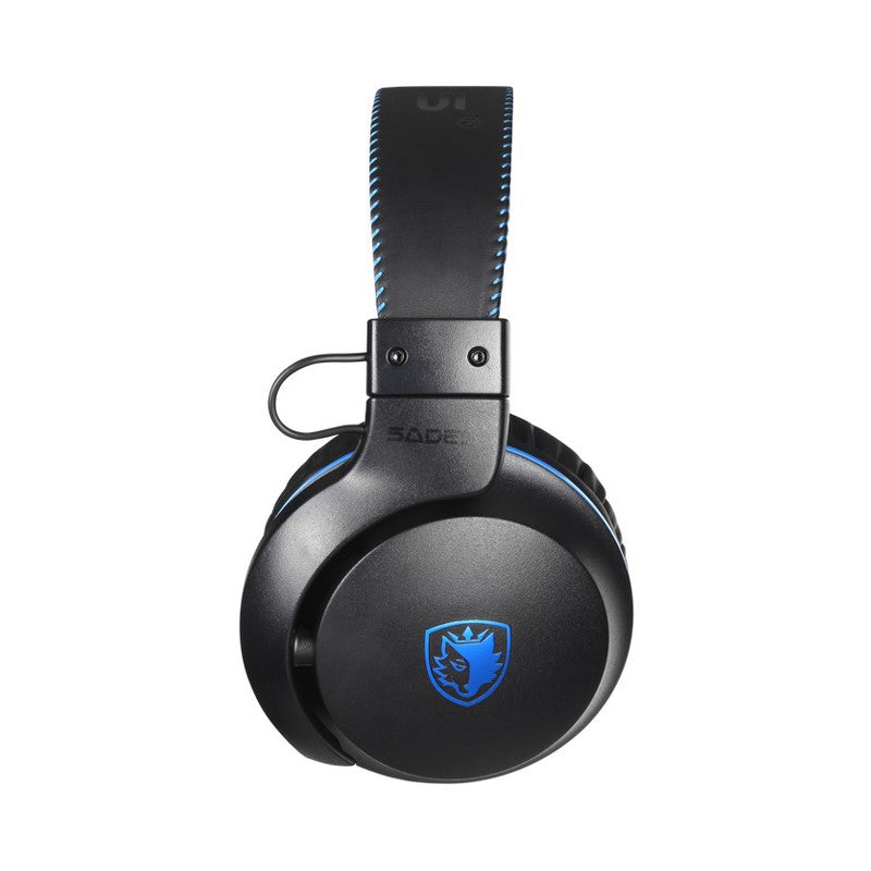 Sades F-Power Wired Gamind Headset - Black/Blue