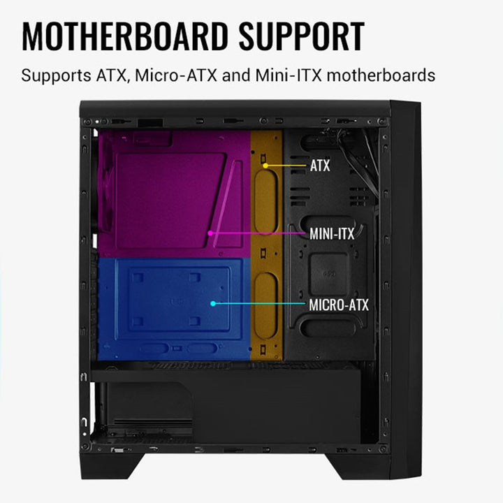 جيم اون كمبيوتر مكتبي  من فئة i5، بمعالج i5-12400F، وبطاقة رسومات GT 730 بذاكرة 2 جيجابايت، ونظام تشغيل ويندوز 11 برو للطلاب
