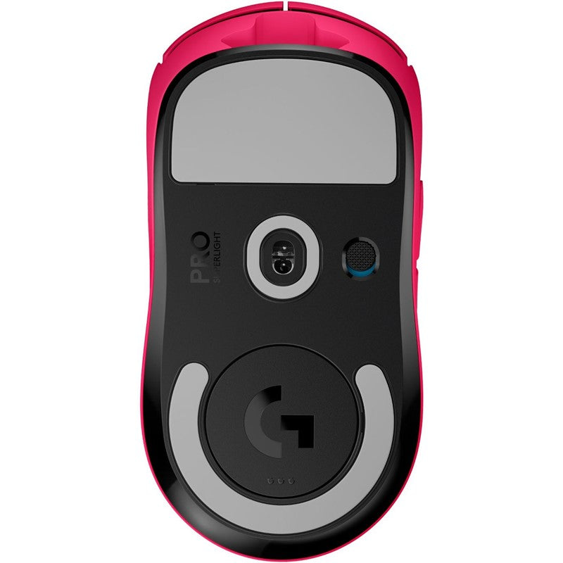 لوجيتك, ماوس الألعاب اللاسلكي (G PRO X SUPERLIGHT)،2.4 جيجا هرتز, تسريع 40 جيجا مستشعر HERO 25K، خفيف للغاية مع 63 جرام، 5 أزرار قابلة للبرمجة، عمر البطارية 70 ساعة، بدون أقدام PTFE إضافية، جهاز الكمبيوتر/جهاز Mac - أسود