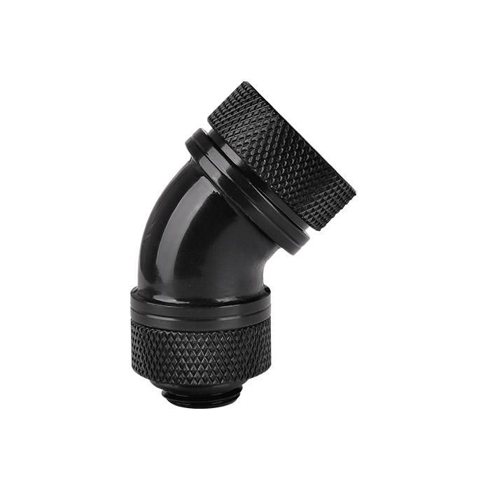 Thermaltake Pacific G14 PETG Tube 45-Degree Compression 16mm OD - Chrome