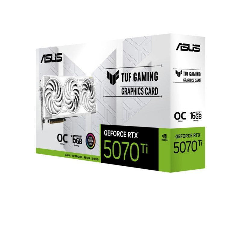 Asus TUF Gaming GeForce RTX 5070 Ti 16GB OC GDDR7 Gaming Graphics Card - White