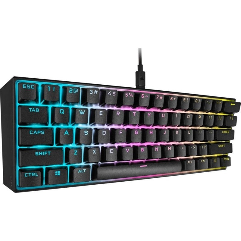 Corsair K65 RGB MINI 60% Mechanical Gaming Keyboard (CHERRY MX Red Switches) - Black