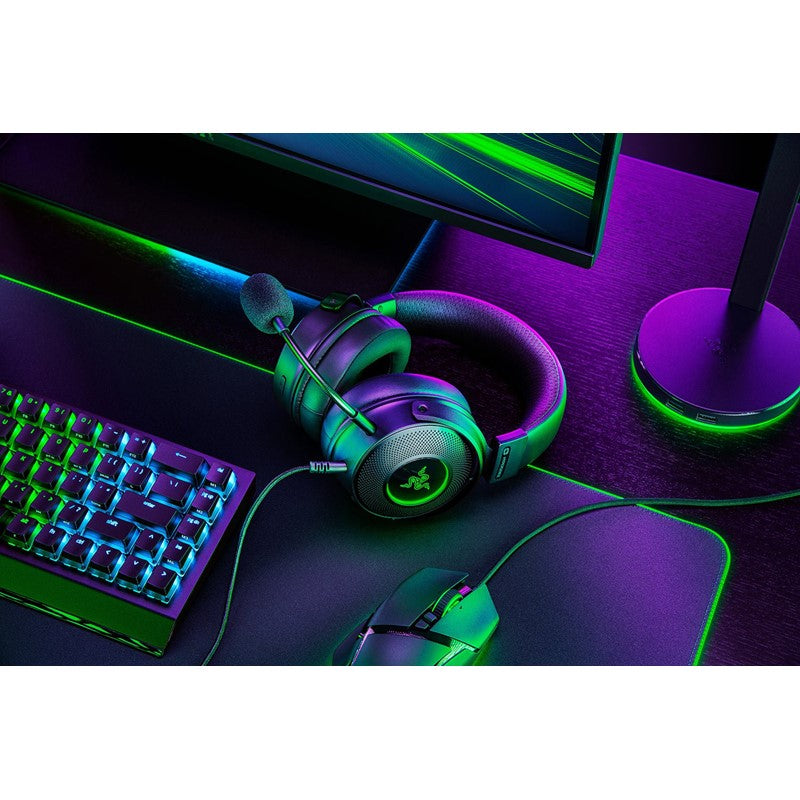 Razer Kraken V3 HyperSense Wired USB Gaming Headset with Haptic Technology - Black