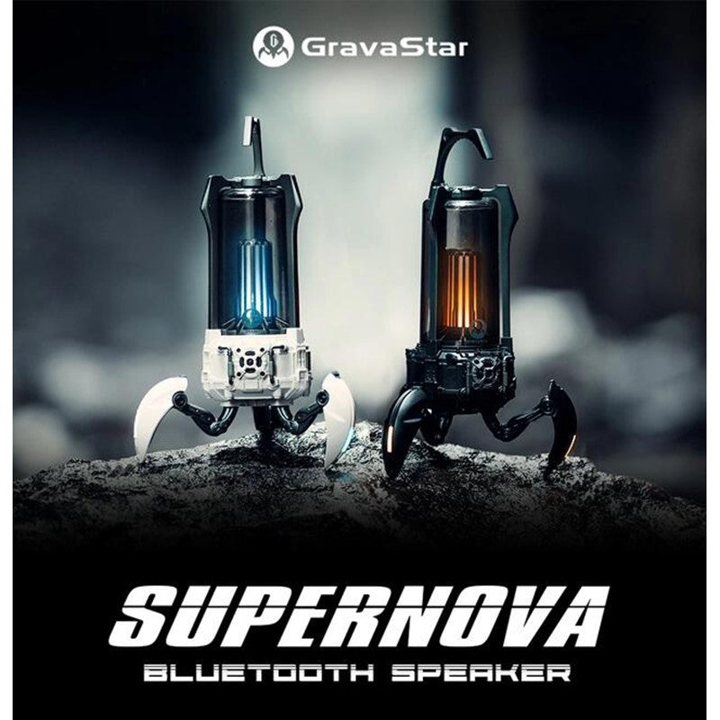 مكبر صوت بلوتوث GravaStar G5 سوبر نوفا (الإصدار العادي) - أسود