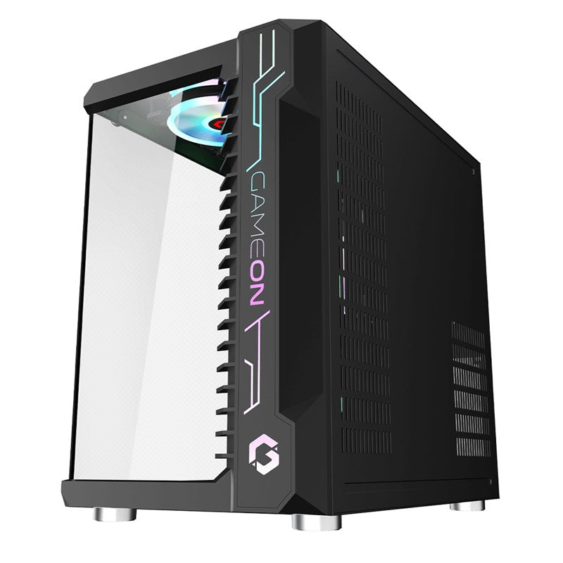 كمبيوتر ألعاب I5، i5-12400F، RTX 4060، Windows 11 PRO مع شاشة ألعاب GAMEON 27 بوصة FHD 165 هرتز ومجموعة ألعاب Redragon S101 4in1