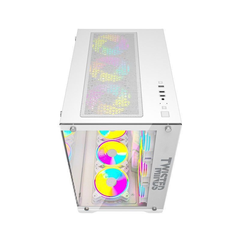 Twisted Minds Bullet-07 Mid Tower Gaming Case - White
