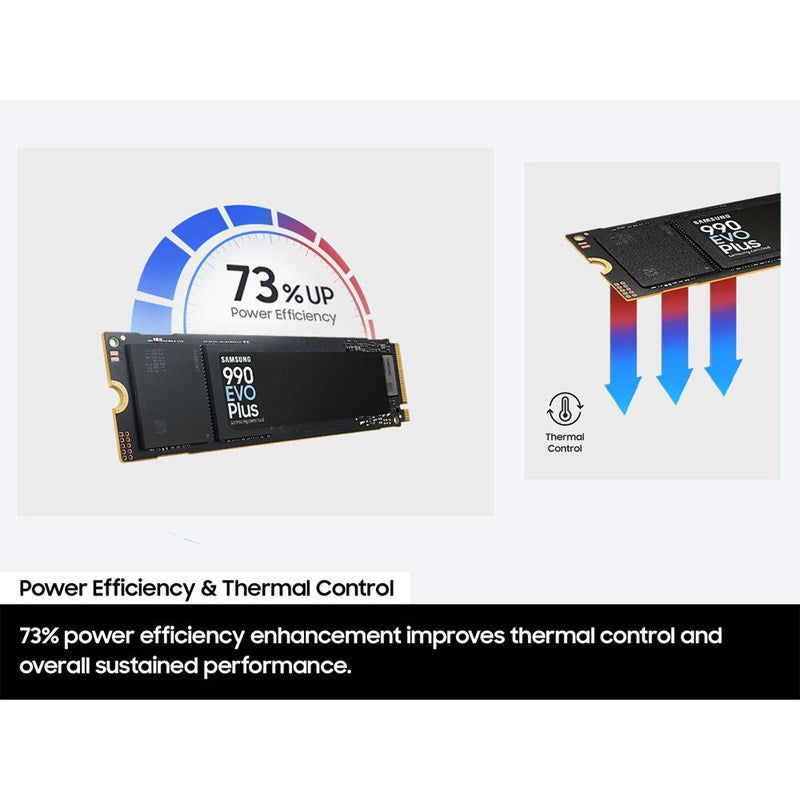 Samsung 990 EVO Plus 4TB, PCIe Gen 4x4, Gen 5x2 M.2 2280 Internal SSD