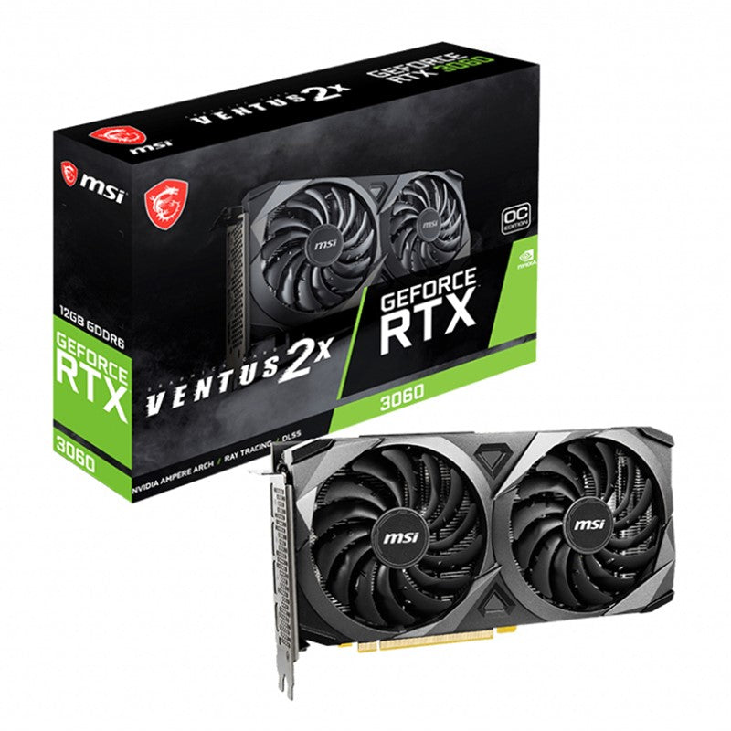 MSI GeForce RTX 3060 VENTUS 2X 12GB OC GDDR6 Gaming Graphics Card