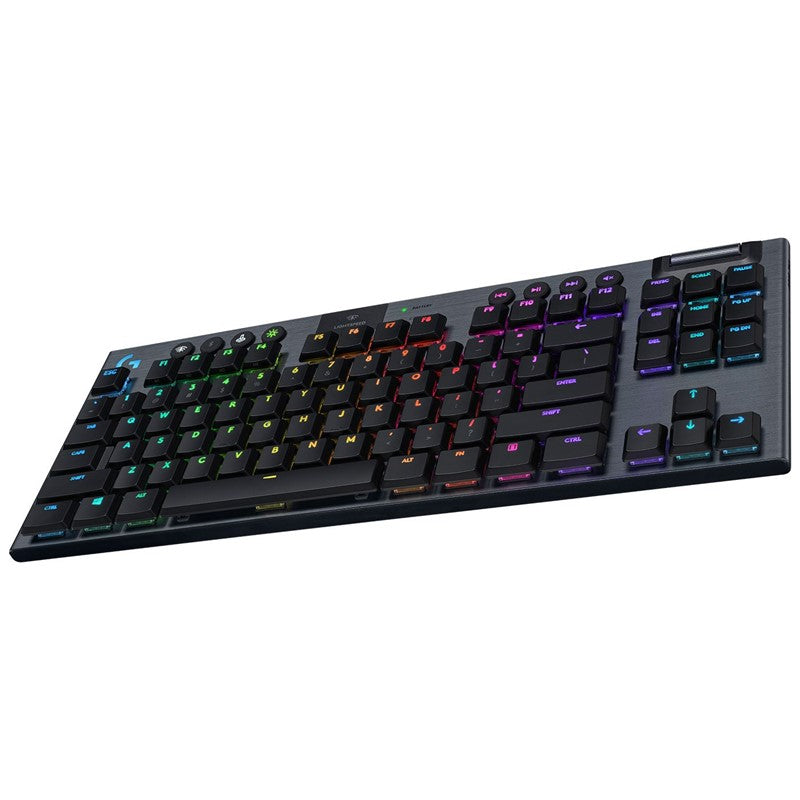 Logitech G915 TenKeyLess Wireless RGB Mechanical Gaming Keyboard - White - Tactile
