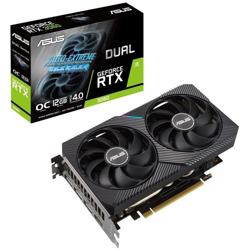 Asus Dual GeForce RTX 3060 OC Edition 12GB GDDR6 Gaming Graphics Card