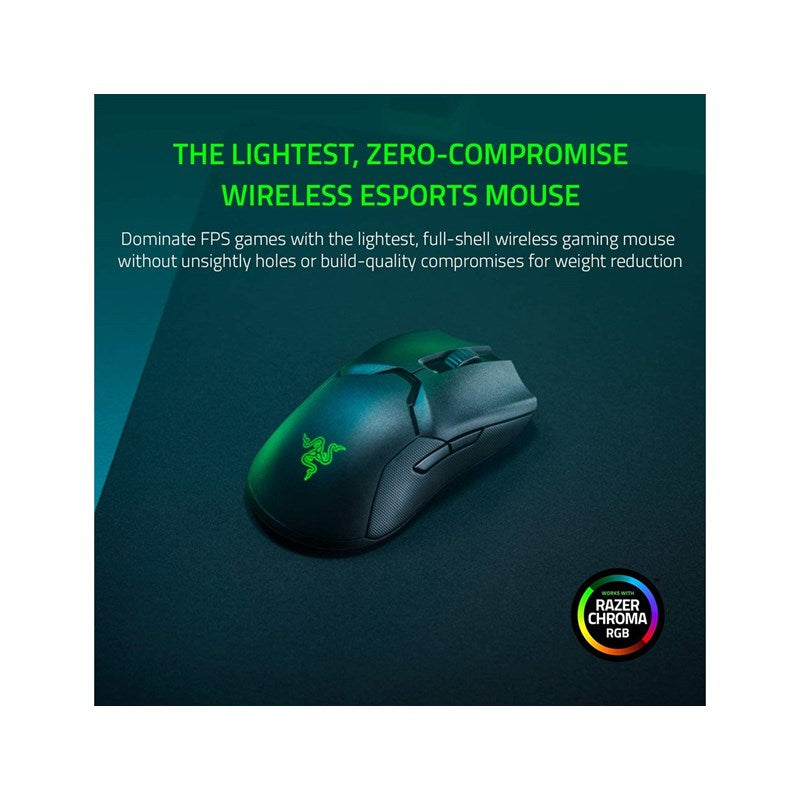 Razer Viper Ultimate 20,000 DPI Chroma RGB Ambidextrous Wireless Gaming Mouse - Open Box