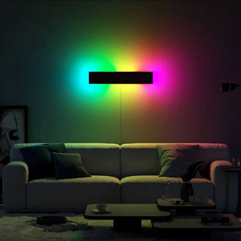 RGB Lamp LED Wall Lights with Remote Control