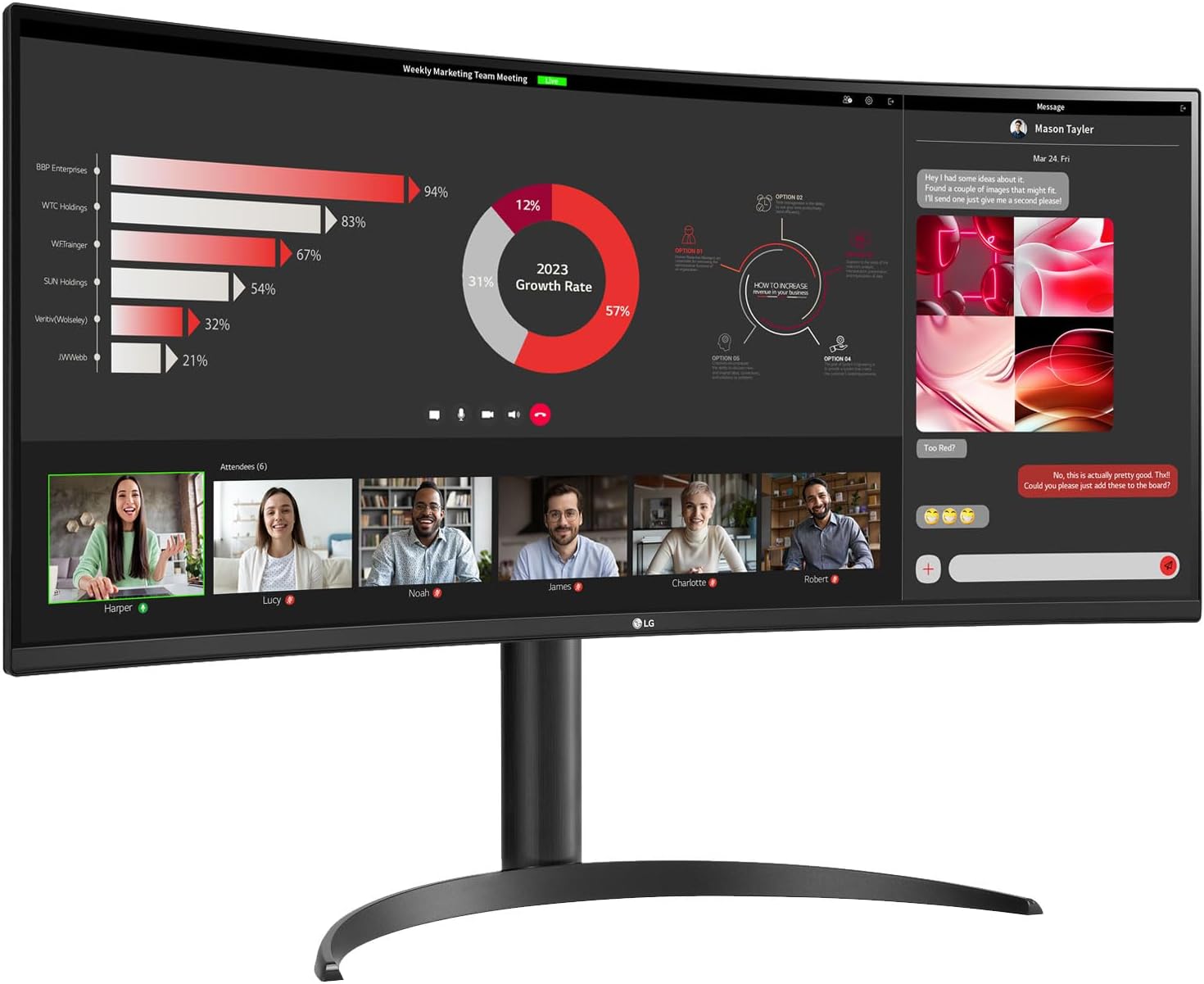 LG 34WR55QC-B 34