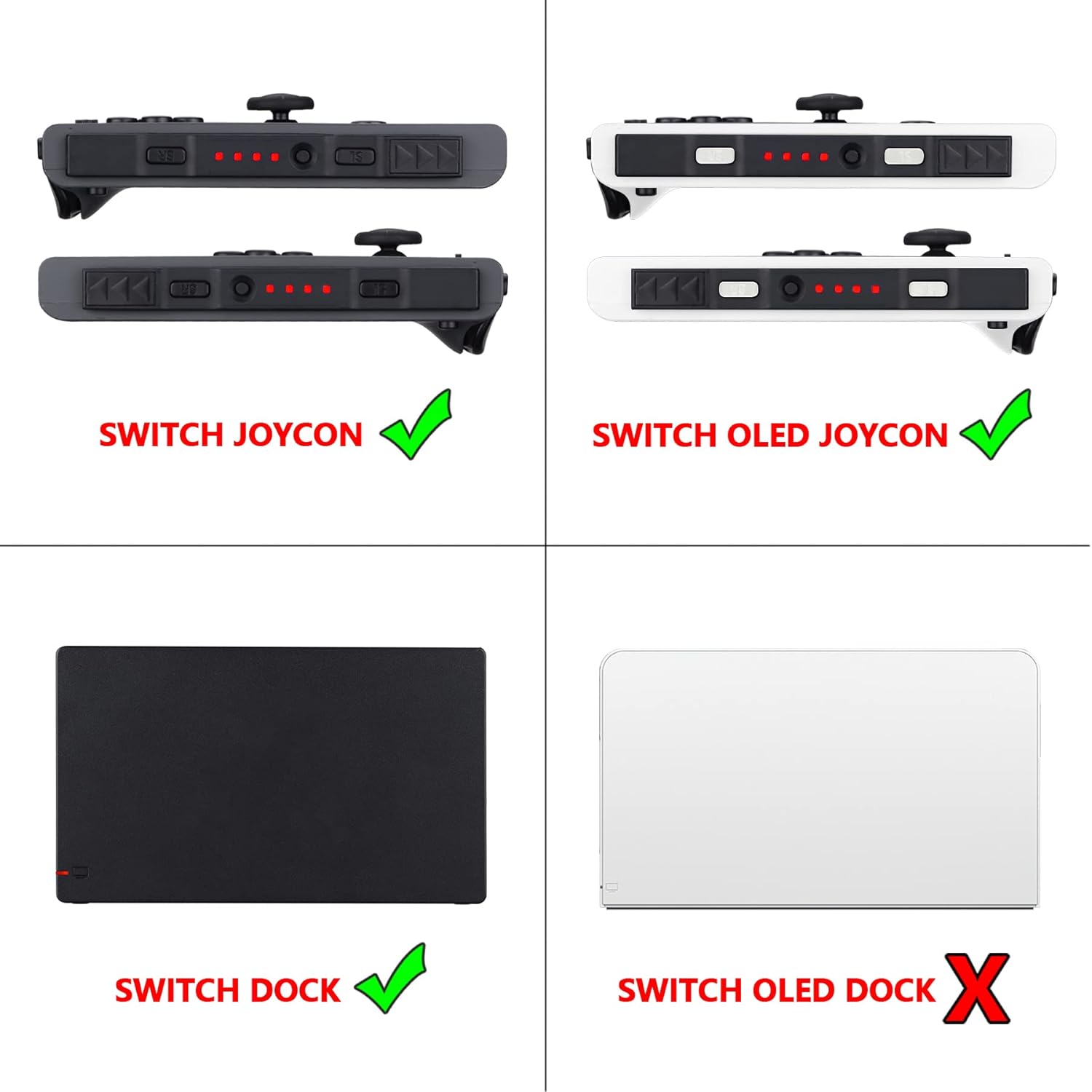 eXtremeRate Firefly LED Tuning Kit for Nintendo Switch Dock NS Left Right SL SR Buttons Ribbon Flex Cable Indicate Power LED - Cool White