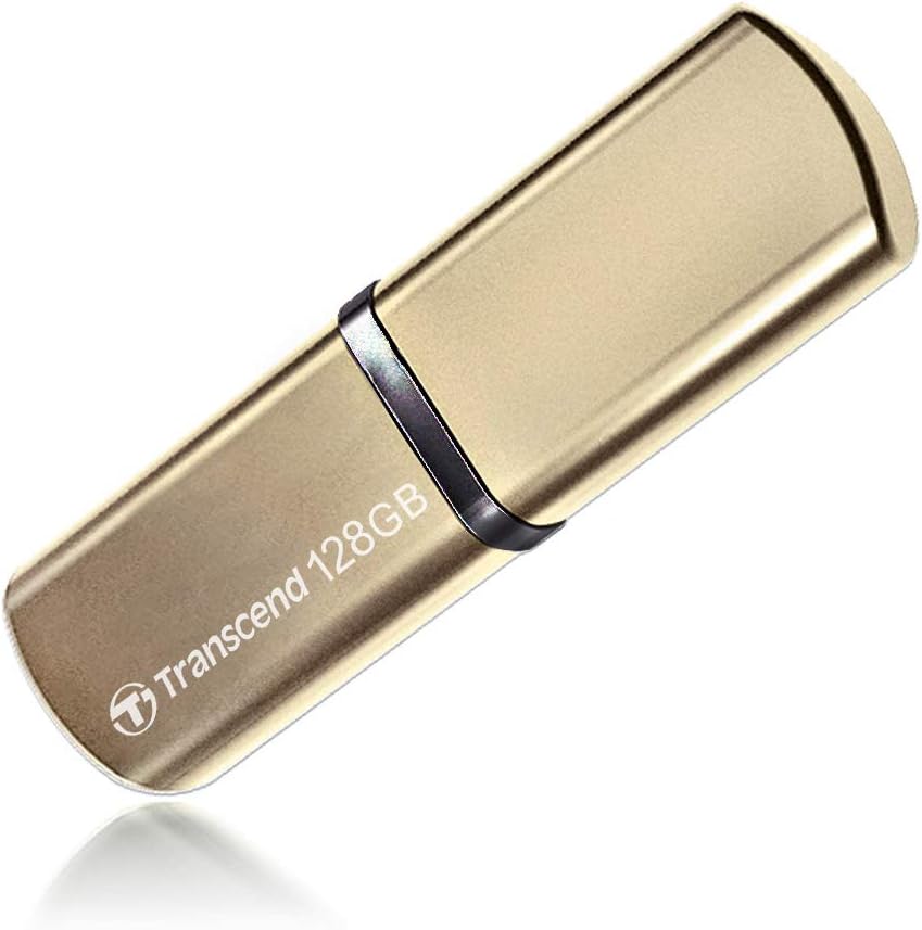 Transcend 128GB Jetflash 820 USB 3.1 Gen 1 Flash Drive for Windows and Mac - Gold