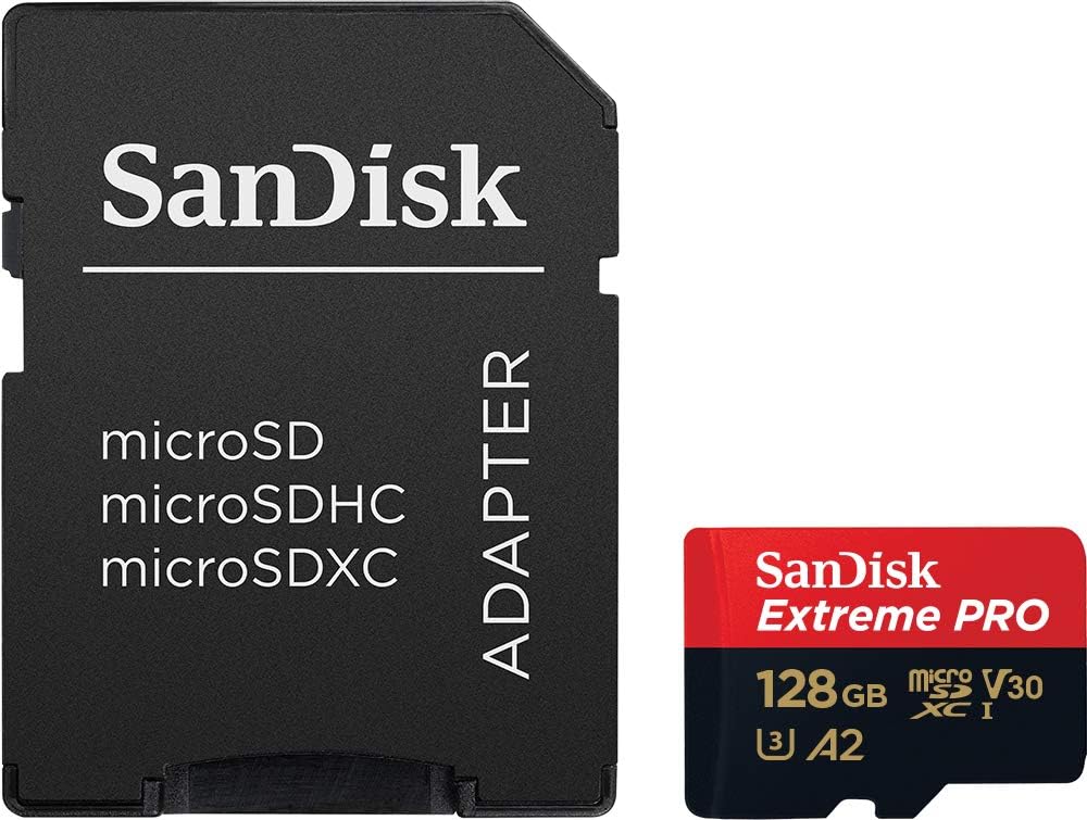 SanDisk 128GB Extreme PRO microSDXC UHS-I Memory Card for 4K UHD Videos, Up to 200MB/s Speed