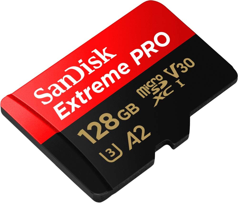 SanDisk 128GB Extreme PRO microSDXC UHS-I Memory Card for 4K UHD Videos, Up to 200MB/s Speed