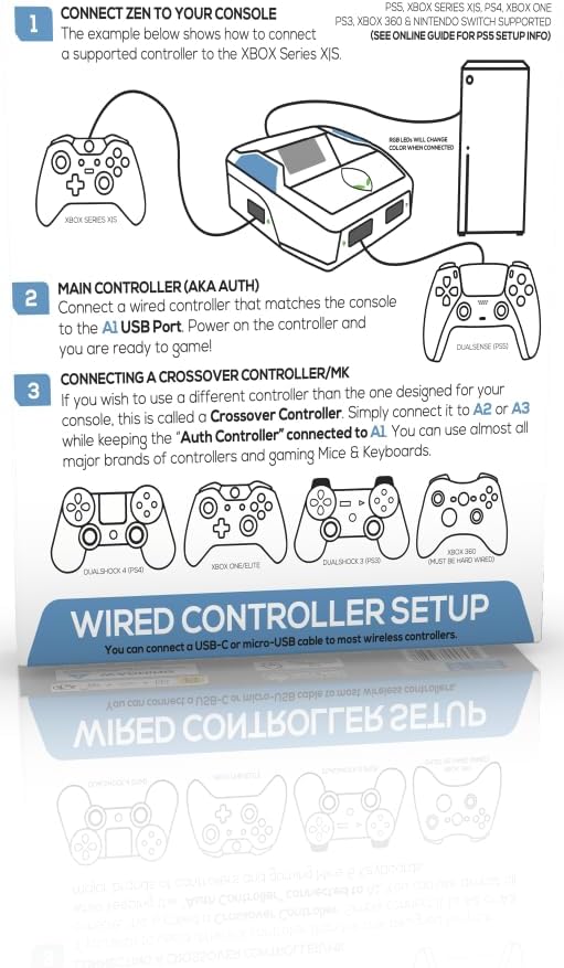 CronusMax Cronus Zen Controller Emulator (Converter) for Xbox, PlayStation, Nintendo, and PC (CM00053) - Black