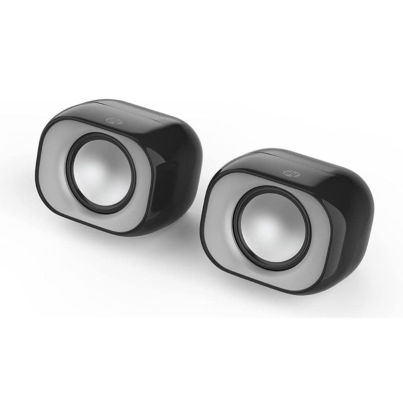 HP DHS-2111 Speaker Desktop Wired Mini Multimedia USB Speaker, Stereo, Subwoofer for Home, Mobile & Notebook