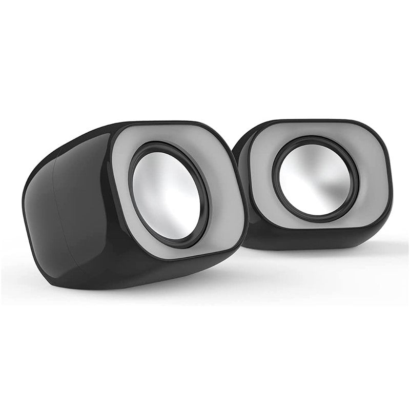 HP DHS-2111 Speaker Desktop Wired Mini Multimedia USB Speaker, Stereo, Subwoofer for Home, Mobile & Notebook