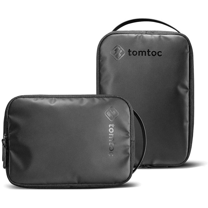 Tomtoc Organizer Travel Universal Cable Kit Management Organizer Accessories Storage Case Pouch Bag for iPad Mini 6/ 5 / 4 / 3, Cable, Charger, Phone, USB, SD Card