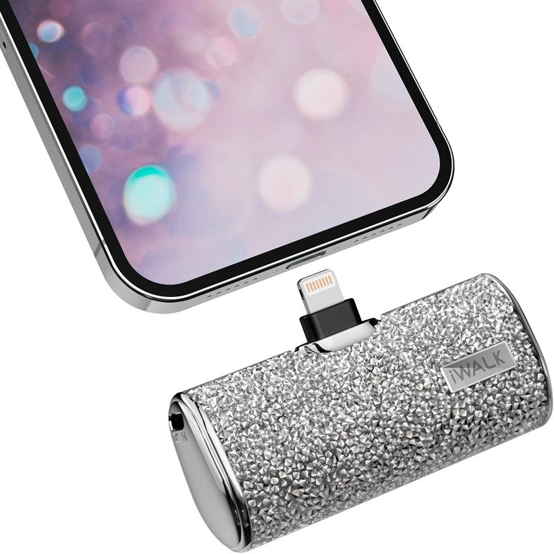 iWalk Link Me Plus Pocket Battery 4500 mAh for iPhone - Silver Diamond