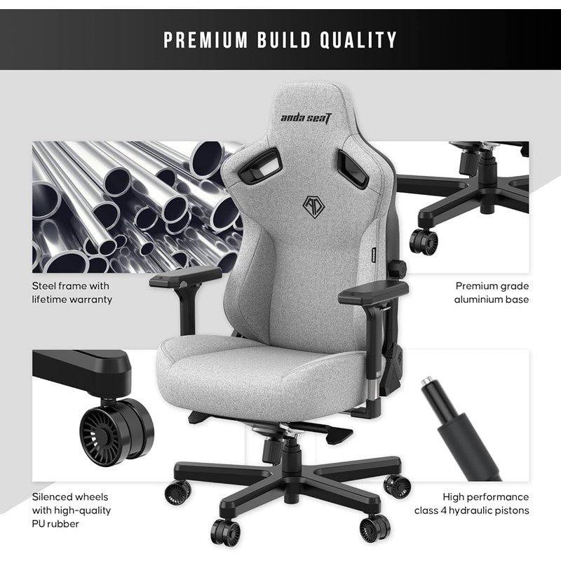 AndaSeat Kaiser 3 Gaming Chair Large - Grey