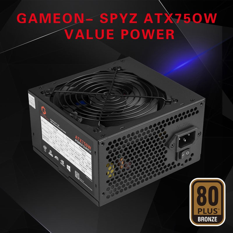 جيم أون SPY2 ATX 750W مصدر طاقة الألعاب القيمة