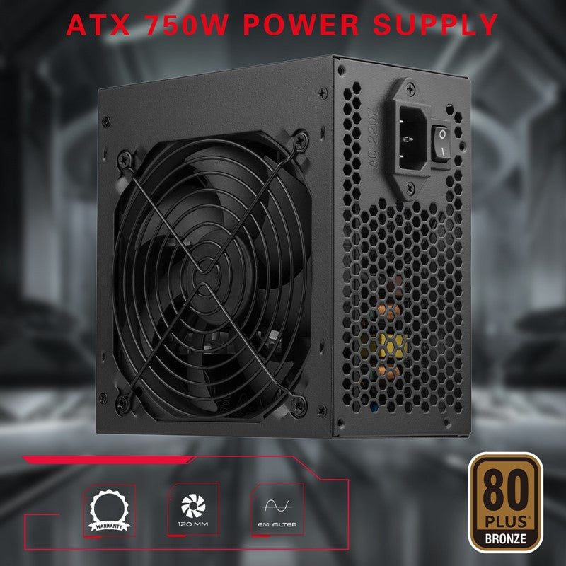 جيم أون SPY2 ATX 750W مصدر طاقة الألعاب القيمة