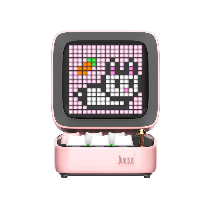 Divoom Ditoo-Pro Retro Pixel Art Bluetooth Speaker with RGB Mechanical Keyboard - Black