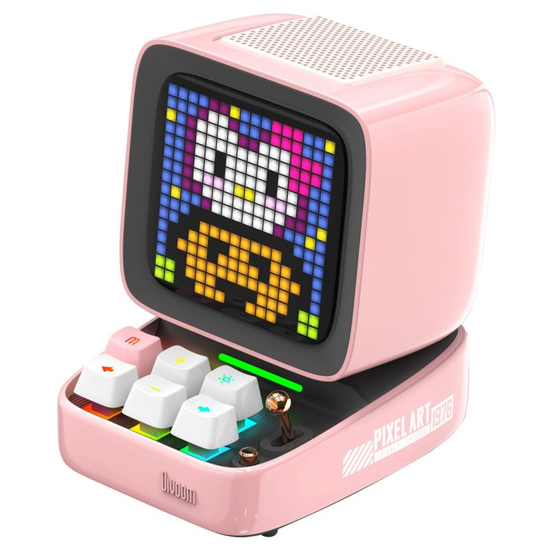 Divoom Ditoo-Pro Retro Pixel Art Bluetooth Speaker with RGB Mechanical Keyboard - Black