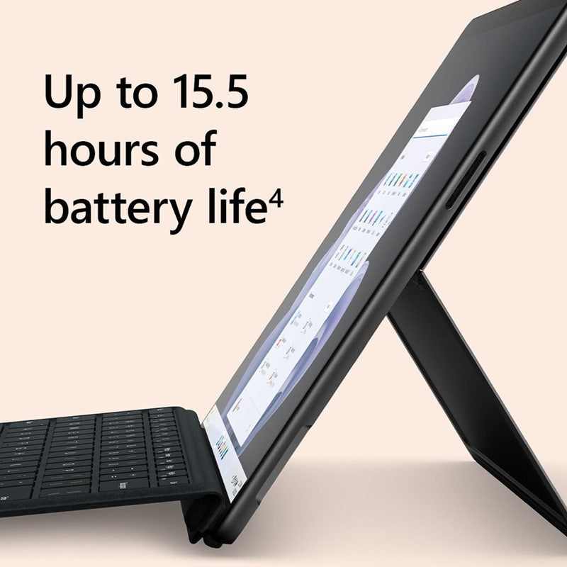 Microsoft Surface Pro 9, 13” PixelSense Flow Display, i7-1255U 12Th Generation, 16GB RAM 512GB SSD Windows 11 Pro - Graphite