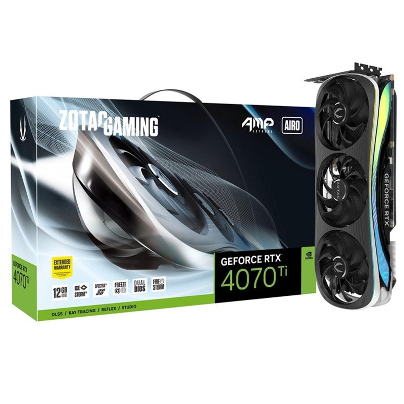 ZOTAC GAMING GEFORCE RTX 4070Ti AMP Extreme AIRO 12GB GDDR6X Gaming Graphics Card