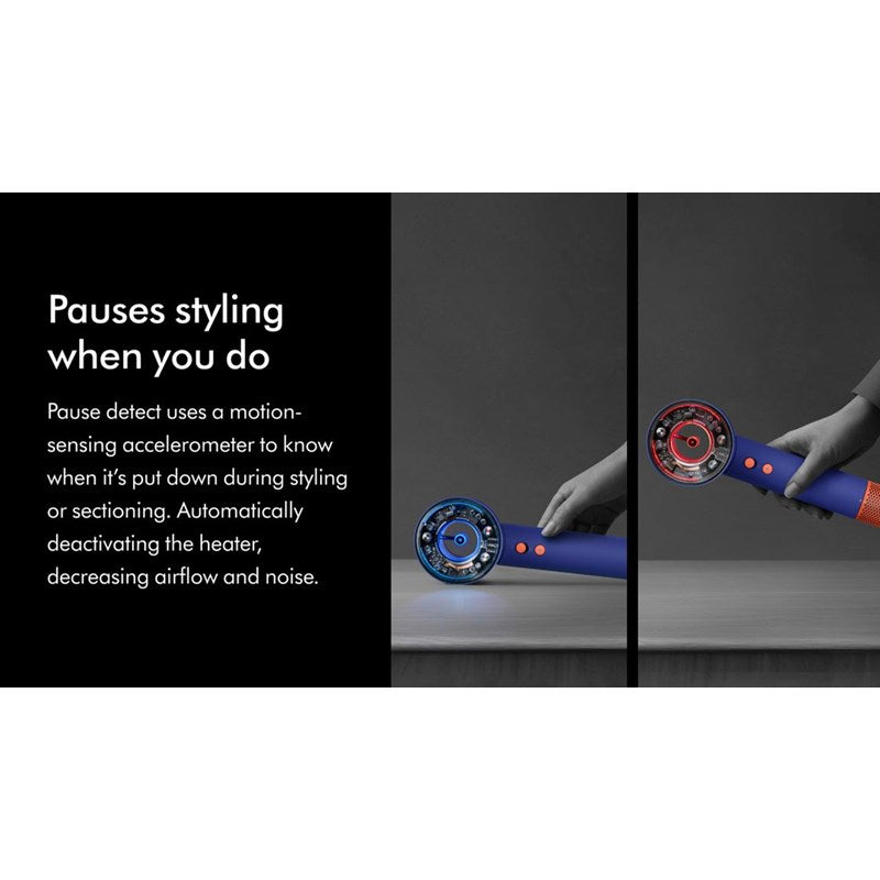 Dyson Supersonic Nural Hair Dryer, 3 Speed Settings (Attachments + Case) - Vinca Blue/Topaz