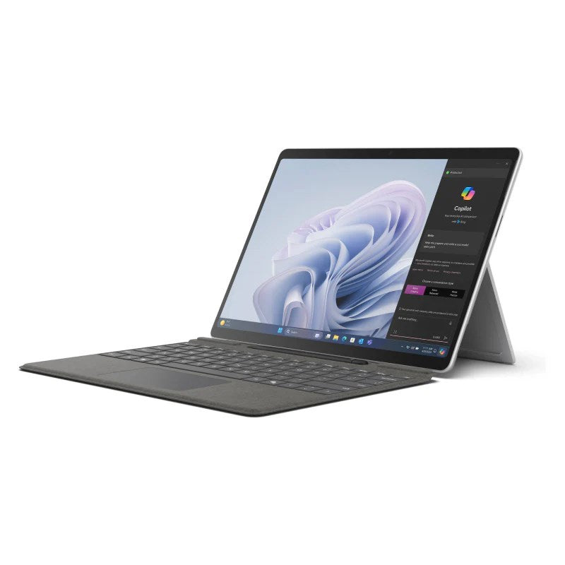 Microsoft Surface Pro 10, 13” Touchscreen 2880 x 1920 Flow Display, Intel Ultra 7, RAM 16 GB, SSD 1 TB, Windows 11 Pro - Platinum (Keyboard Sold Separately)
