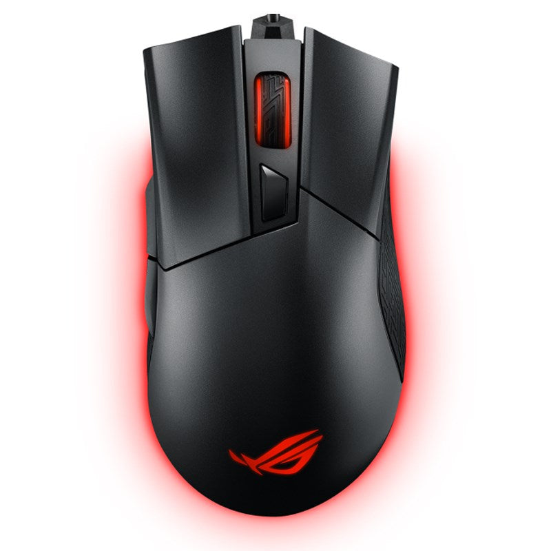 Asus ROG Gladius II Wired RGB Optical Ergonomic Gaming Mouse - Gun-Metal Grey