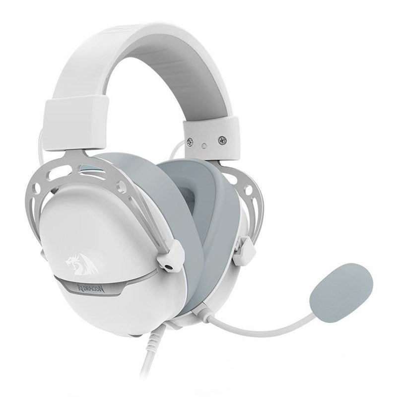 Redragon AURORA H376WG Aurora, 7.1 Surround Sound, Over-Ear Wired Gaming Headset - White