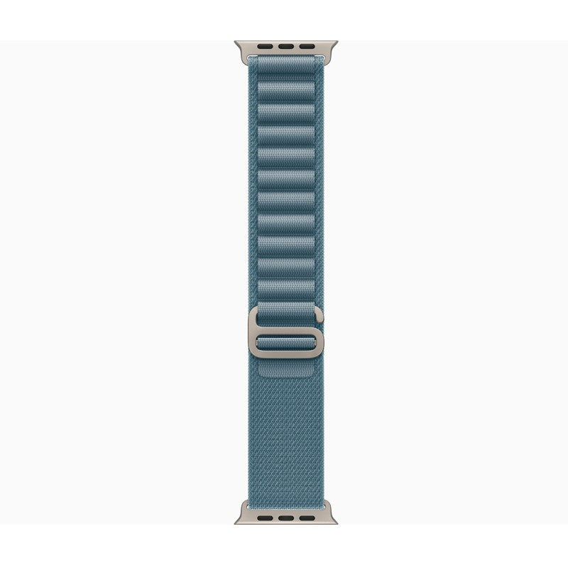 Apple Watch Ultra 3, 49mm, Natural Titanium Case, Light Blue Alpine Loop, (GPS+Cellular)
