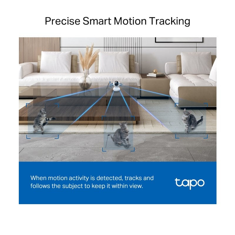 TP-Link 3K Pan/Tilt AI Home Security Wi-Fi Camera 5 MP