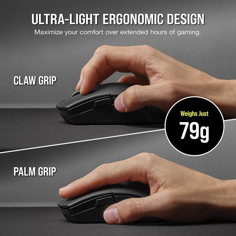 Corsair SABRE RGB PRO Wireless CHAMPION SERIES Ultra-Lightweight FPS/MOBA Gaming Mouse - Black