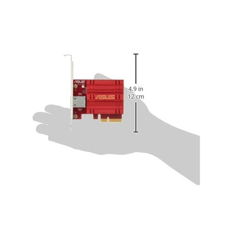 آسوس 10 جيجابايت قاعدة -T PCIe محول شبكة متوافق مع الإصدارات السابقة 5/2.5/1G و100 ميجابت في الثانية، ومنفذ RJ45 وجودة خدمة مدمجة