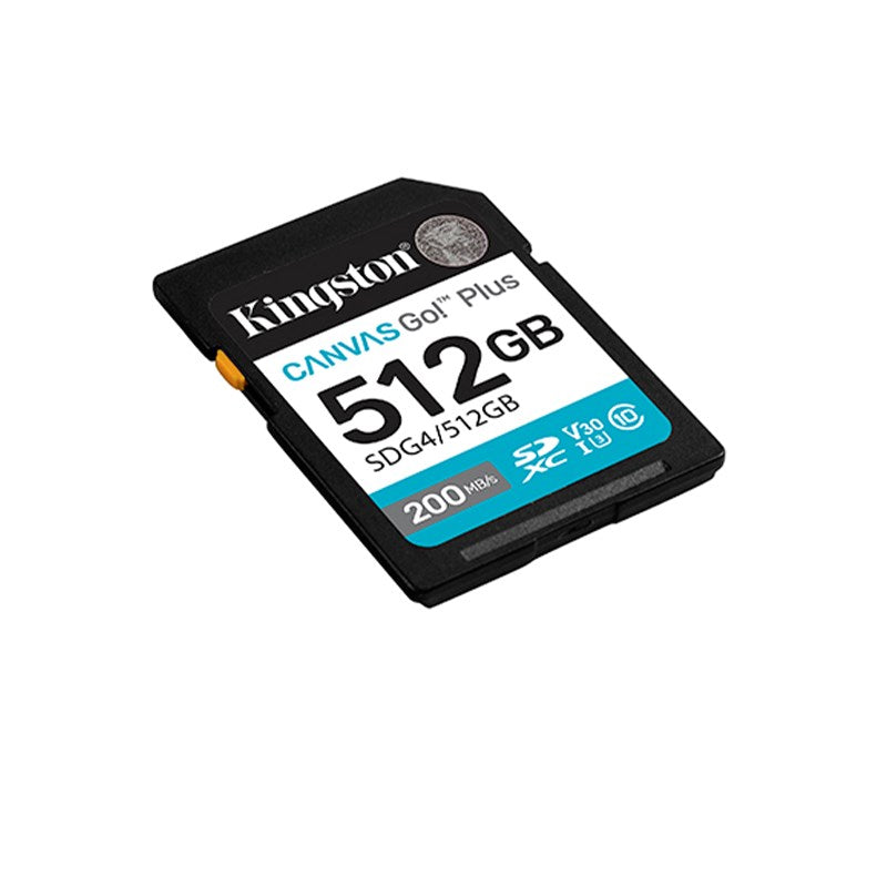 Kingston SDXC Canvas Go Plus Gen4 200 MB/s C10 UHS-I U3 V30