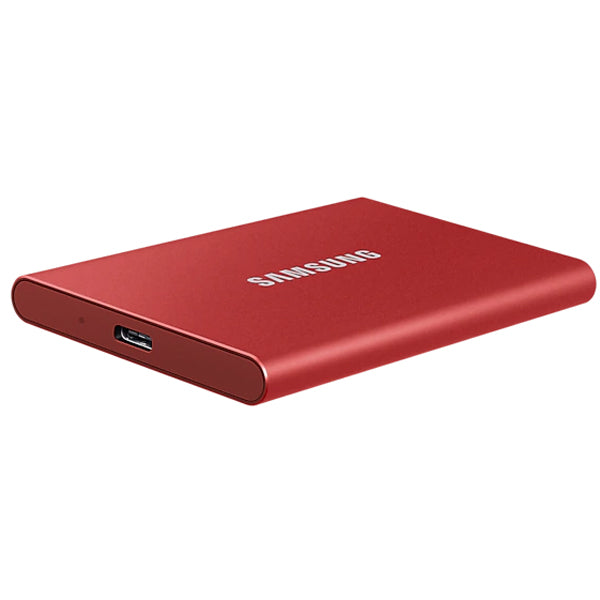Samsung 1TB T7, USB 3.2 Gen.2 (10Gbps) Portable SSD,Up To 1050MB/s - Metallic Red