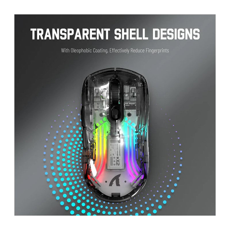 ATTACK SHARK X2 Wireless Tri-Mode (2.4Ghz/BT 5.0/USB-C) Gaming Mouse