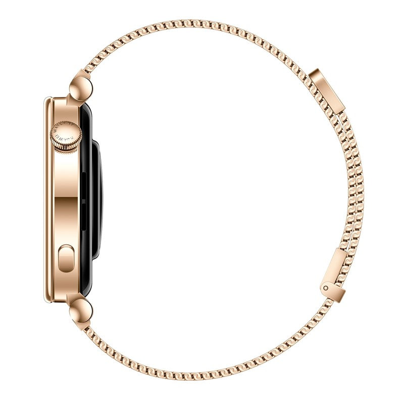 Huawei Watch GT 4, 41mm, Gold Stainless Steel, Gold Milanes Strap, 14 Days Battery Life, Geometric Aesthetics, All-New Calorie Management
