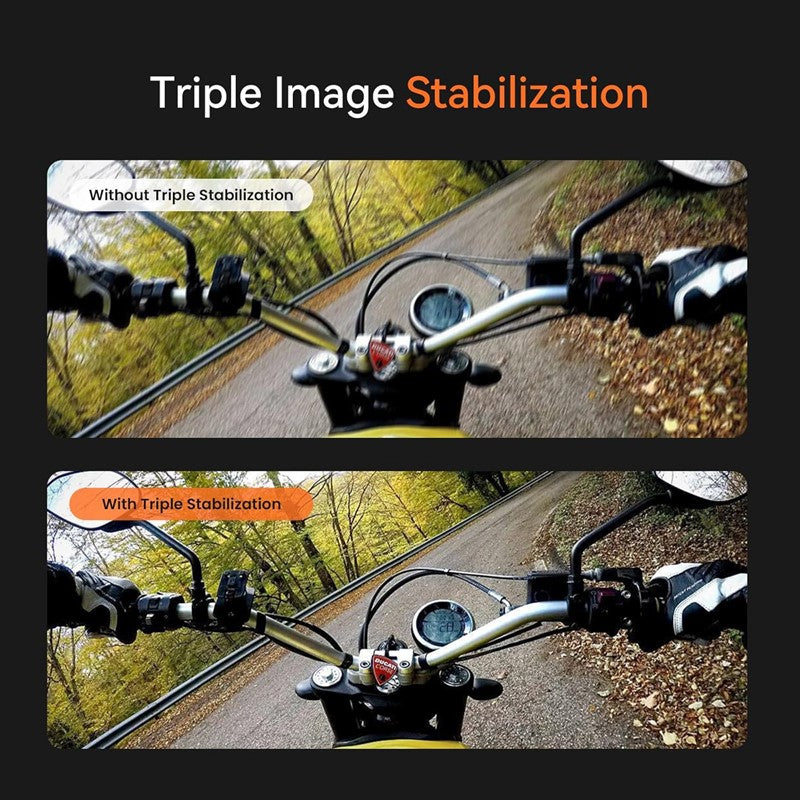 DDPAI Ranger 4K Action Camera Anti-Shake, IP67 Waterproof, Night Vision, Touchscreen, 5G Wi-Fi, GPS, and Data Recording Perfect for Cycling, Motorbike, and Travel