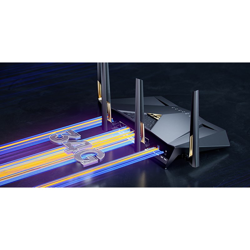 Asus RT-BE88U Dual-band Wi-Fi 7 AiMesh Extendable Performance Router 4K-QAM - Black - Open Box