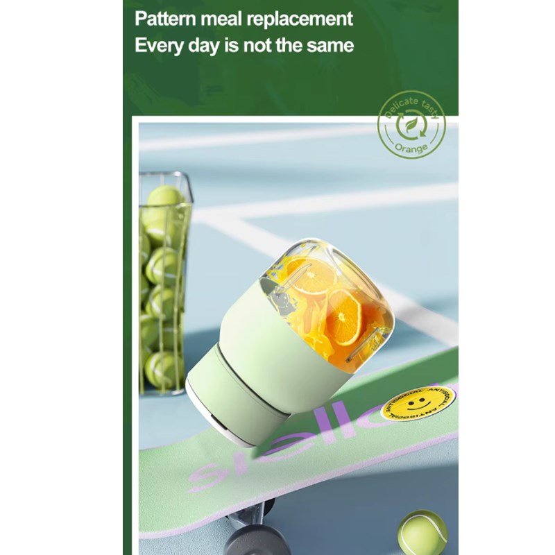 Portable Handheld USB Rechargeable Electric Juicer, Blender 800 ml - Green