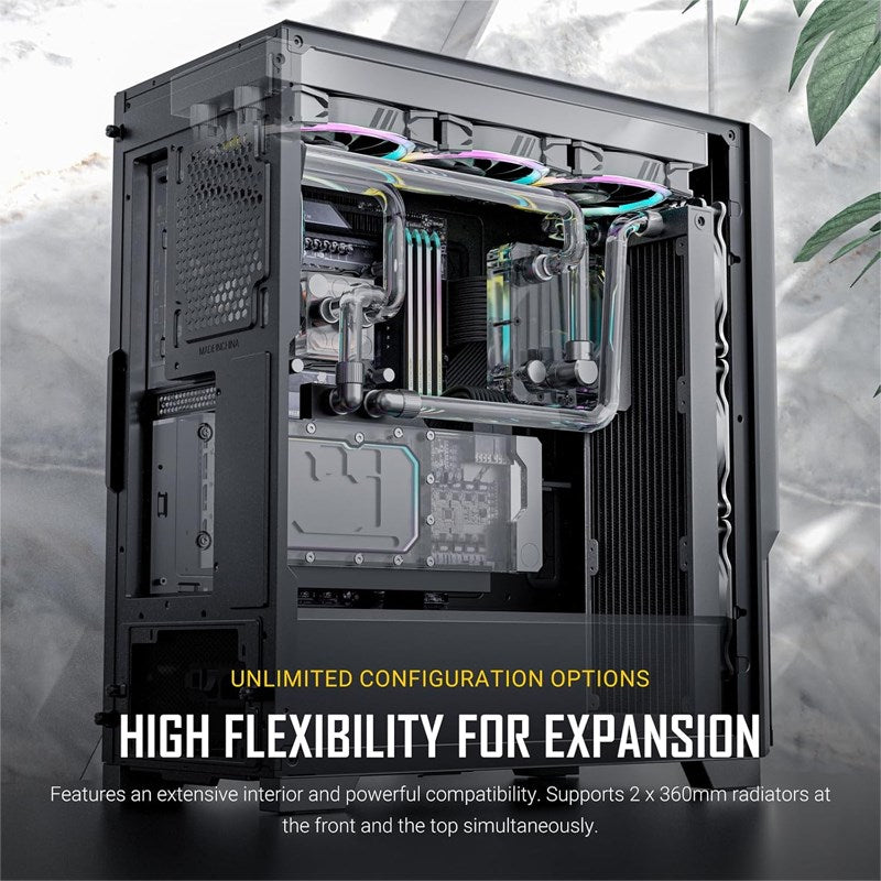 Antec P20C E-ATX Mid Tower Gaming PC Case - Black (3 Fans Included)